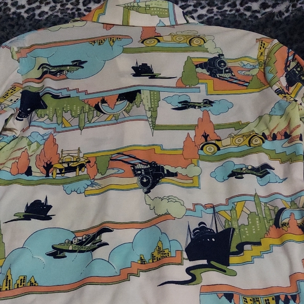5/$10 Vintage Bobbie Brooks Multicolor Graphic Shirt - Picture 12 of 15